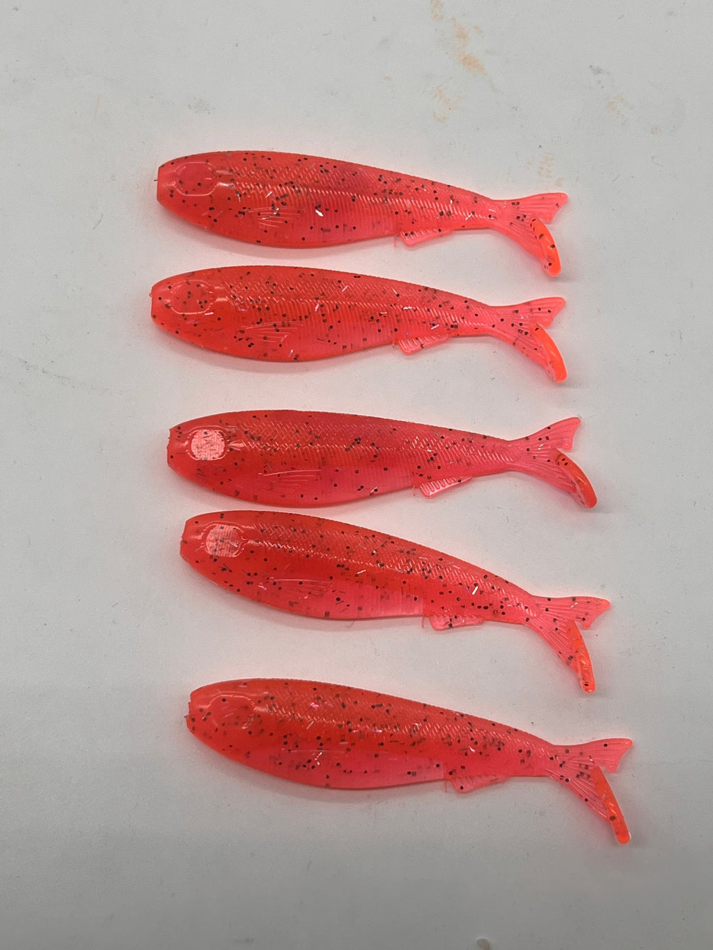 3.3in slay bait metholiate with silver and black flake qty per pack 6