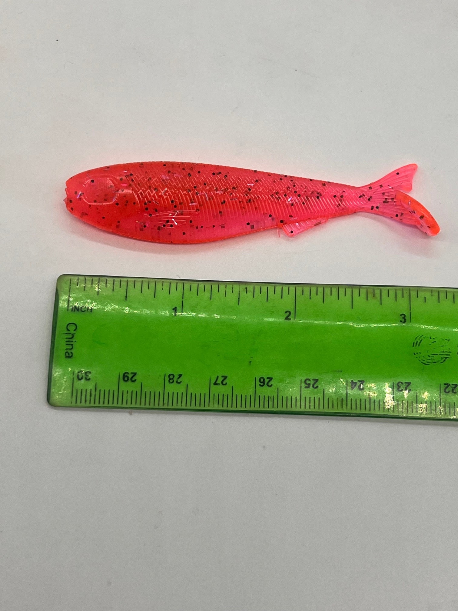 3.3in slay bait metholiate with silver and black flake qty per pack 6