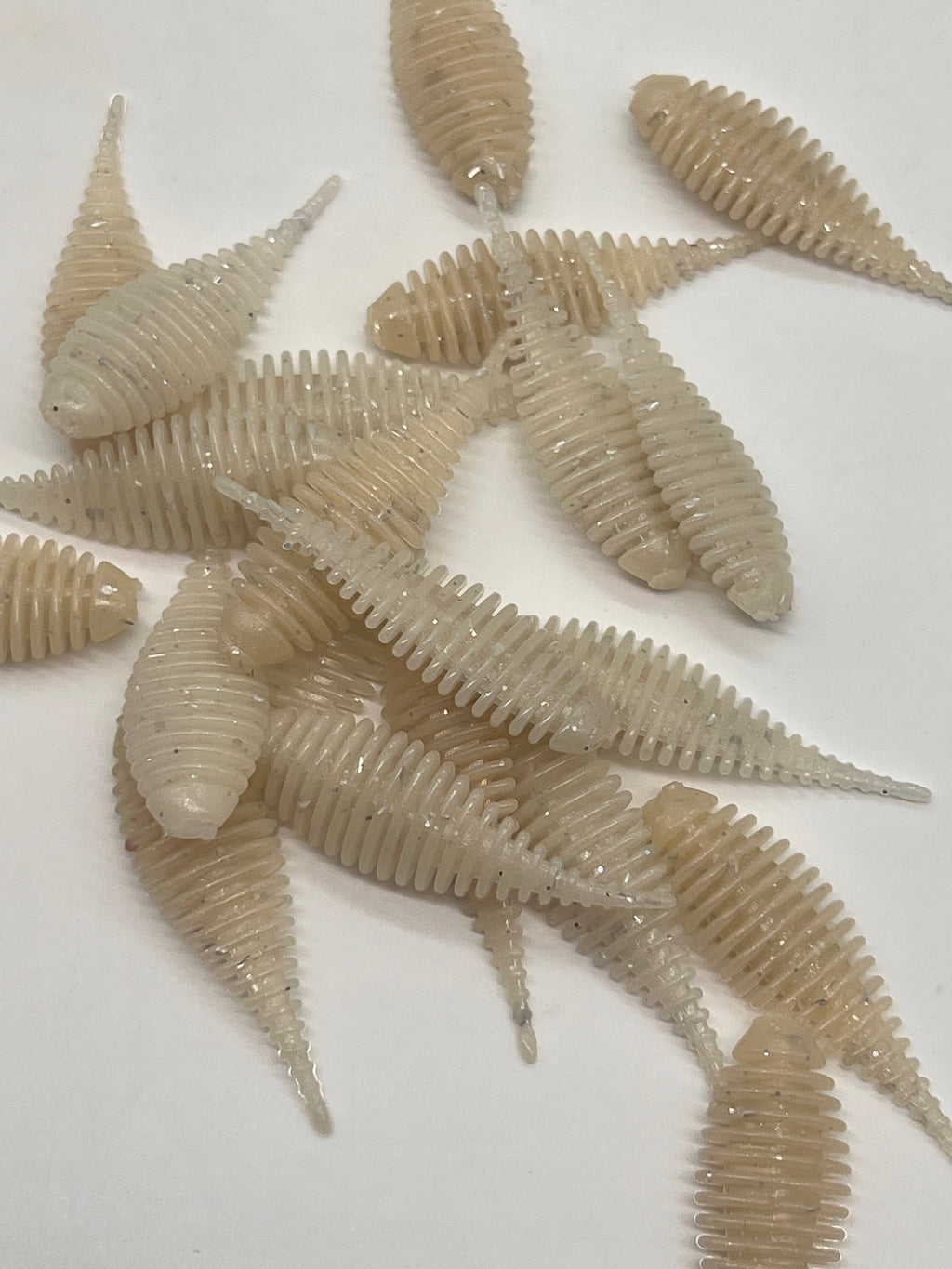 2.0 Gilley Bait Pearl Shad qty 12 per pack