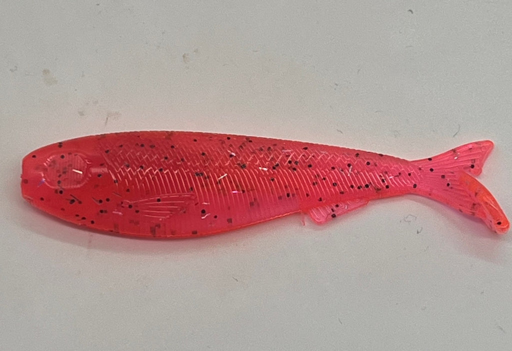 3.3in slay bait metholiate with silver and black flake qty per pack 6