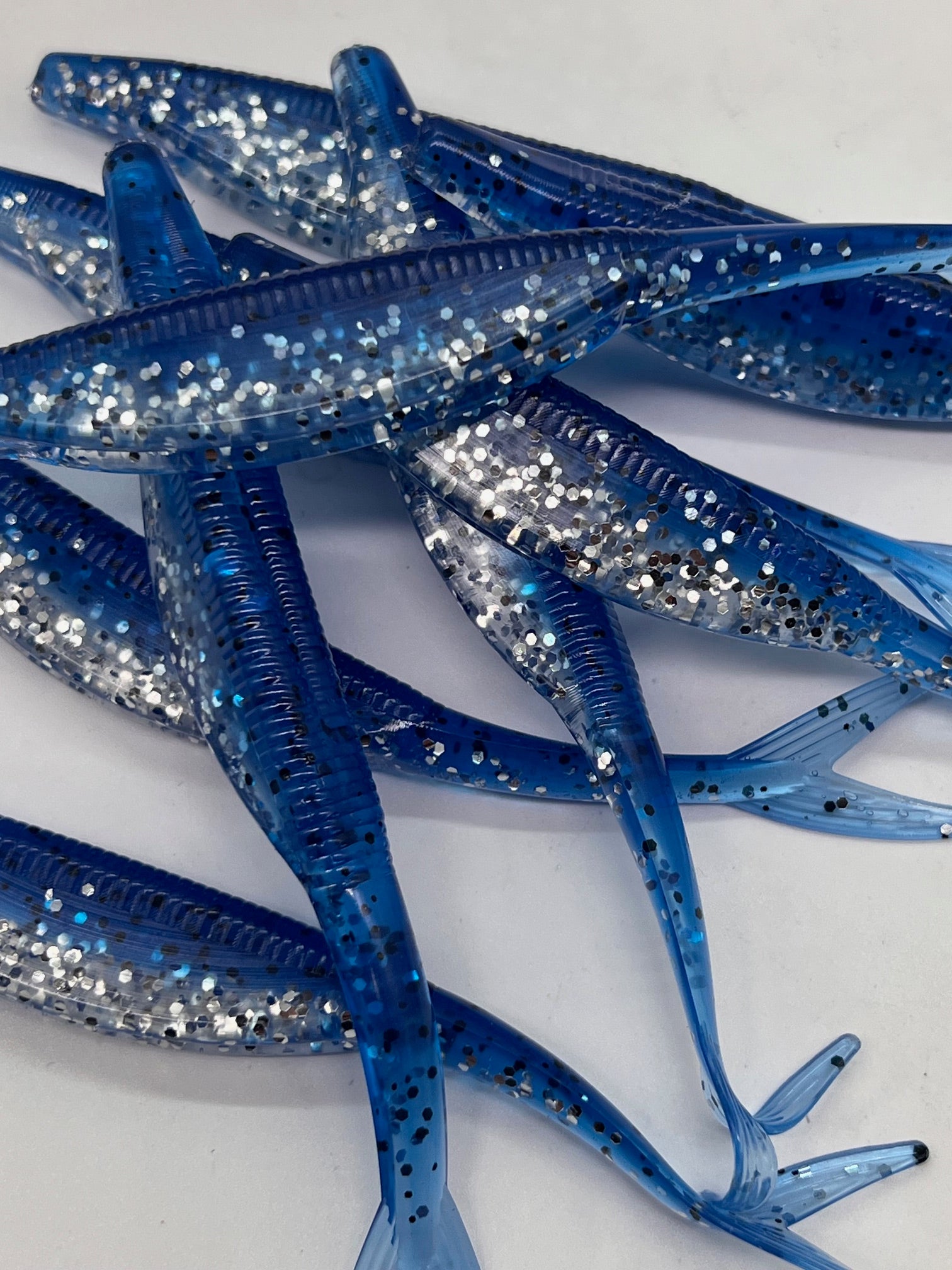 5 inch Blue Ice Fluke/Jerkbait Qty 6 per pack