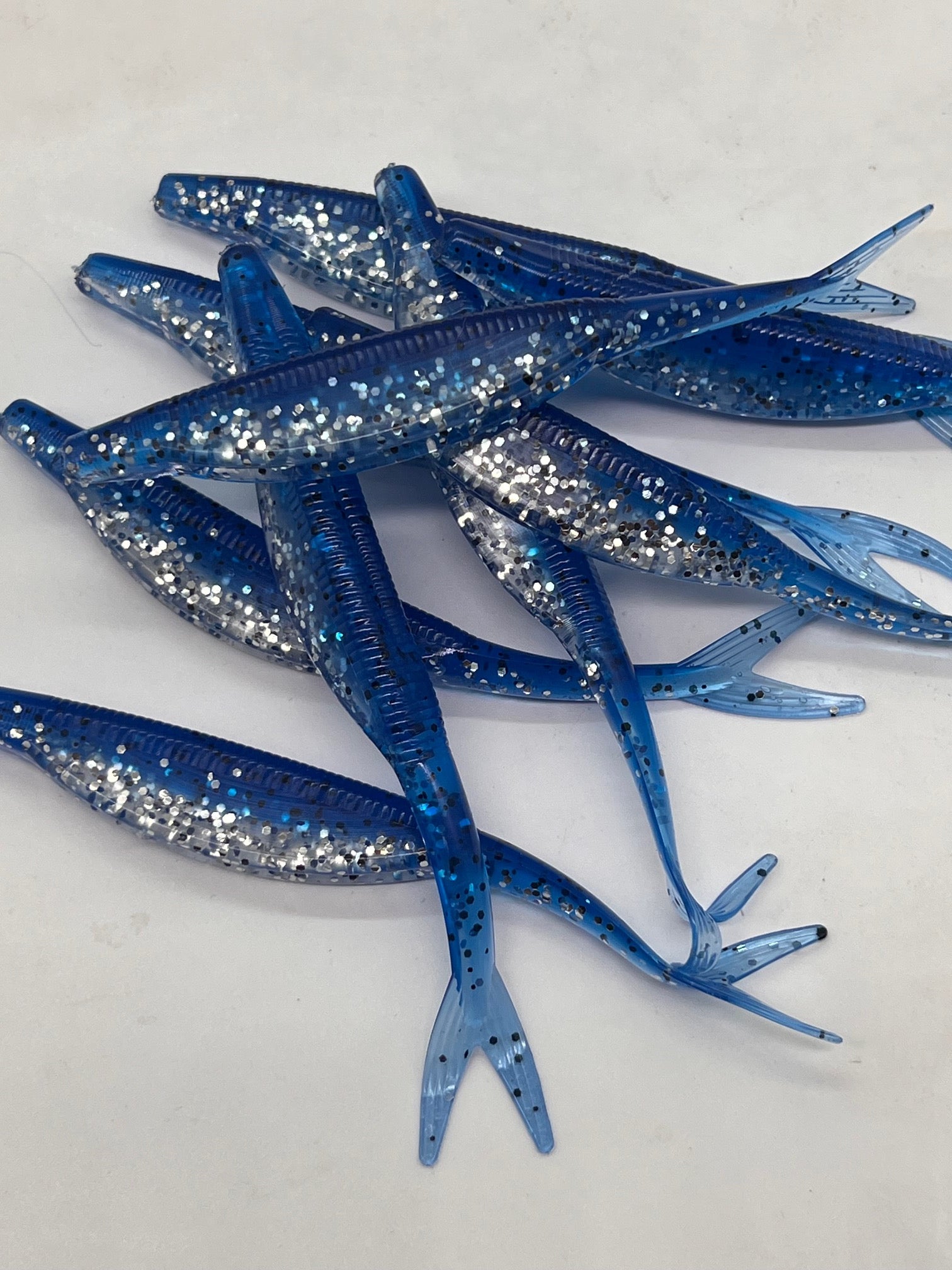 5 inch Blue Ice Fluke/Jerkbait Qty 6 per pack
