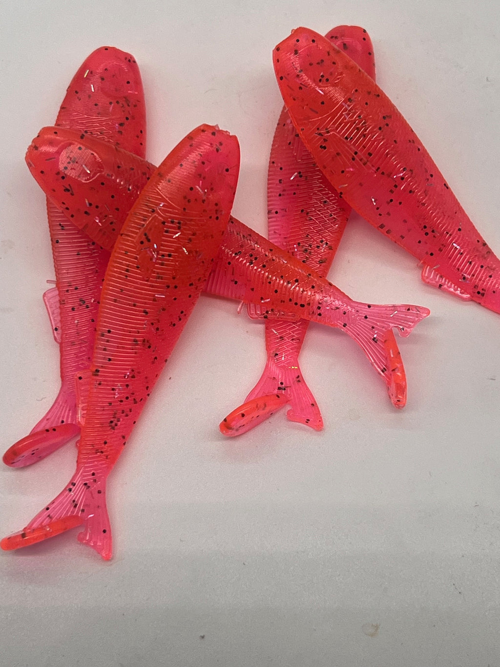 3.3in slay bait metholiate with silver and black flake qty per pack 6