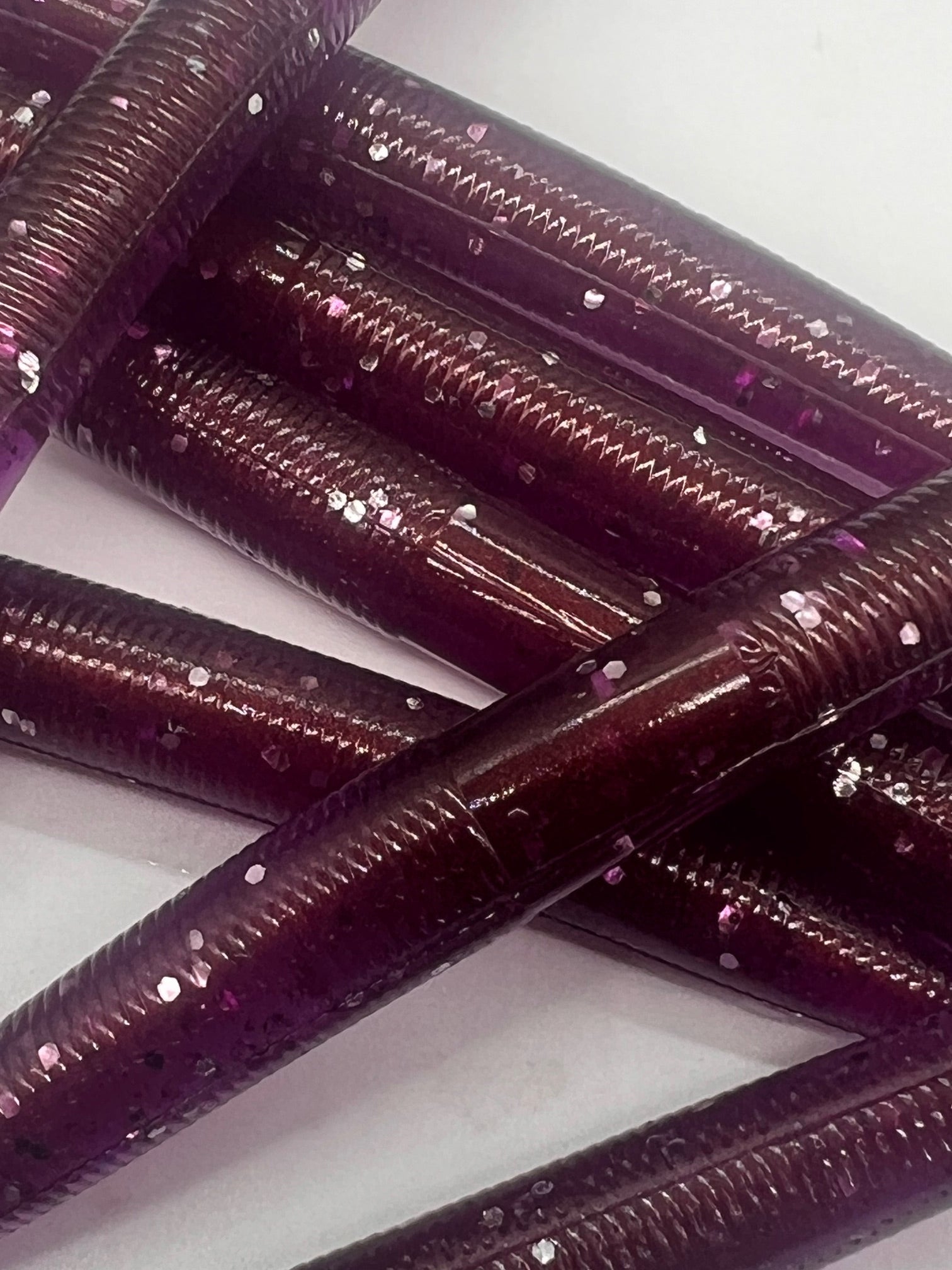 5 inch Purple Zonkers worm qty 8 per pack